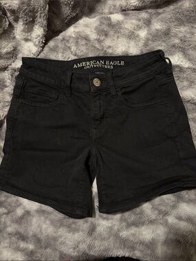 American Eagle Outfitters Black Women's Denim Shorts